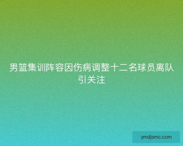 男篮集训阵容因伤病调整十二名球员离队引关注